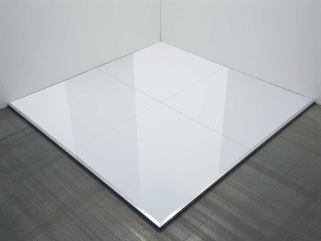 Golv, högblankt, vit